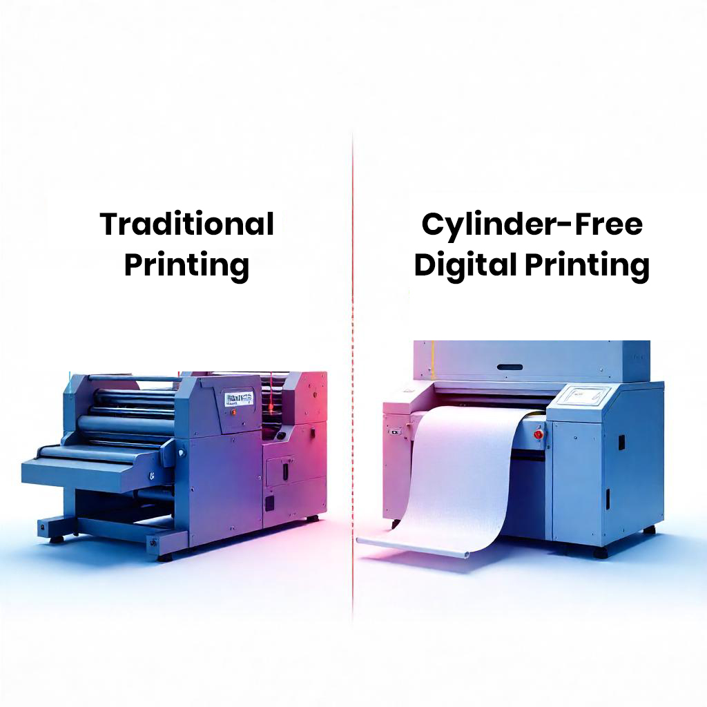 Pouch Printing Without Cylinder